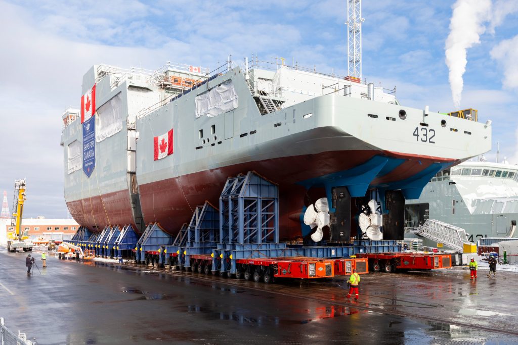 Future HMCS Max Bernays moves outdoors | Trident Newspaper