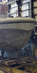 The steel cutting for the first Naval Large Tug, Haro, began in September 2020, with formal construction following in November 2020.
Le découpage des tôles d’acier pour le premier grand remorqueur naval, Haro, a commencé en septembre 2020, et la construction officielle a suivi en novembre 2020.
SUBMITTED/SOUMIS