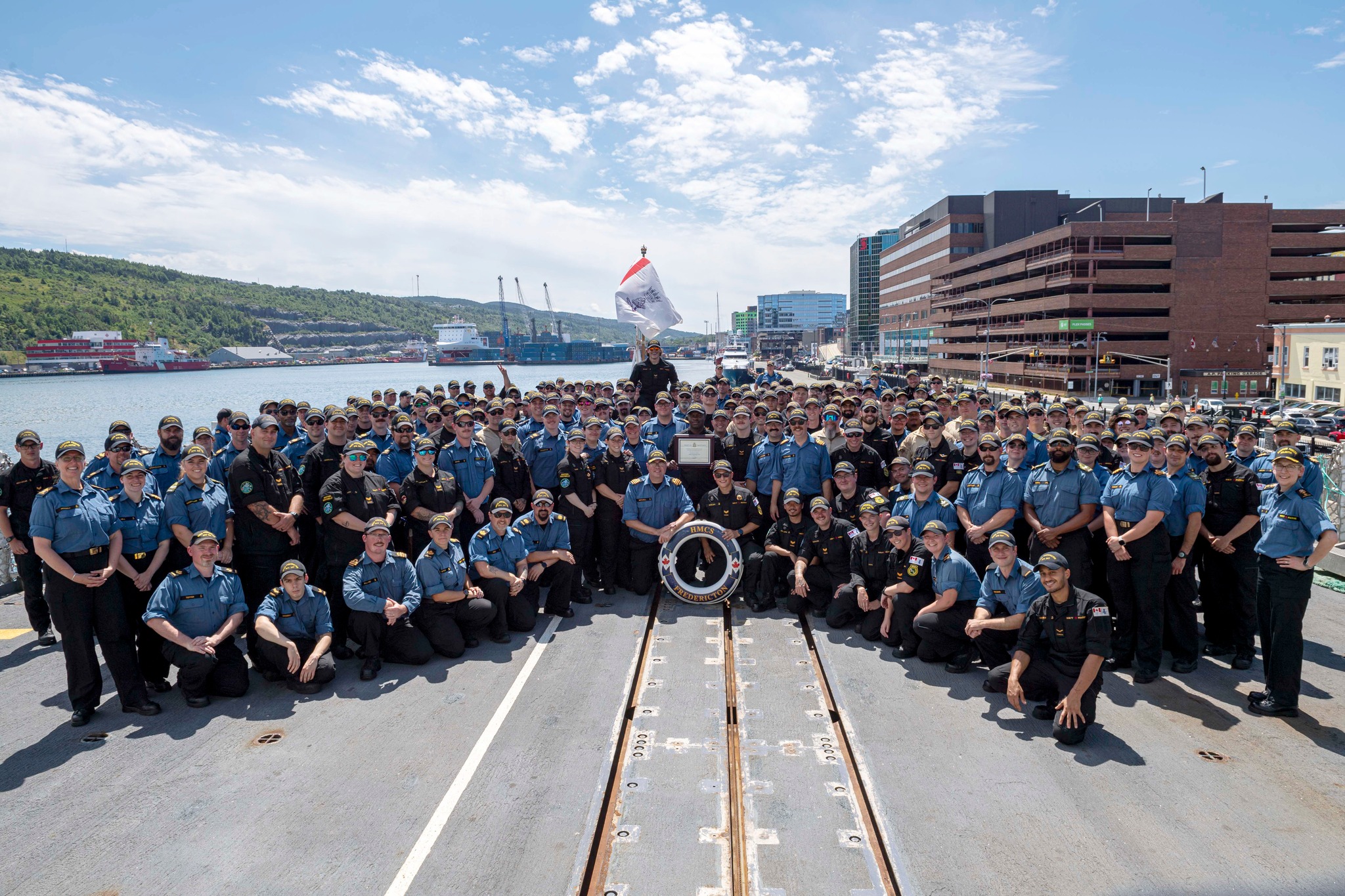 HMCS Fredericton returns from Operation Reassurance, receives Admiral’s