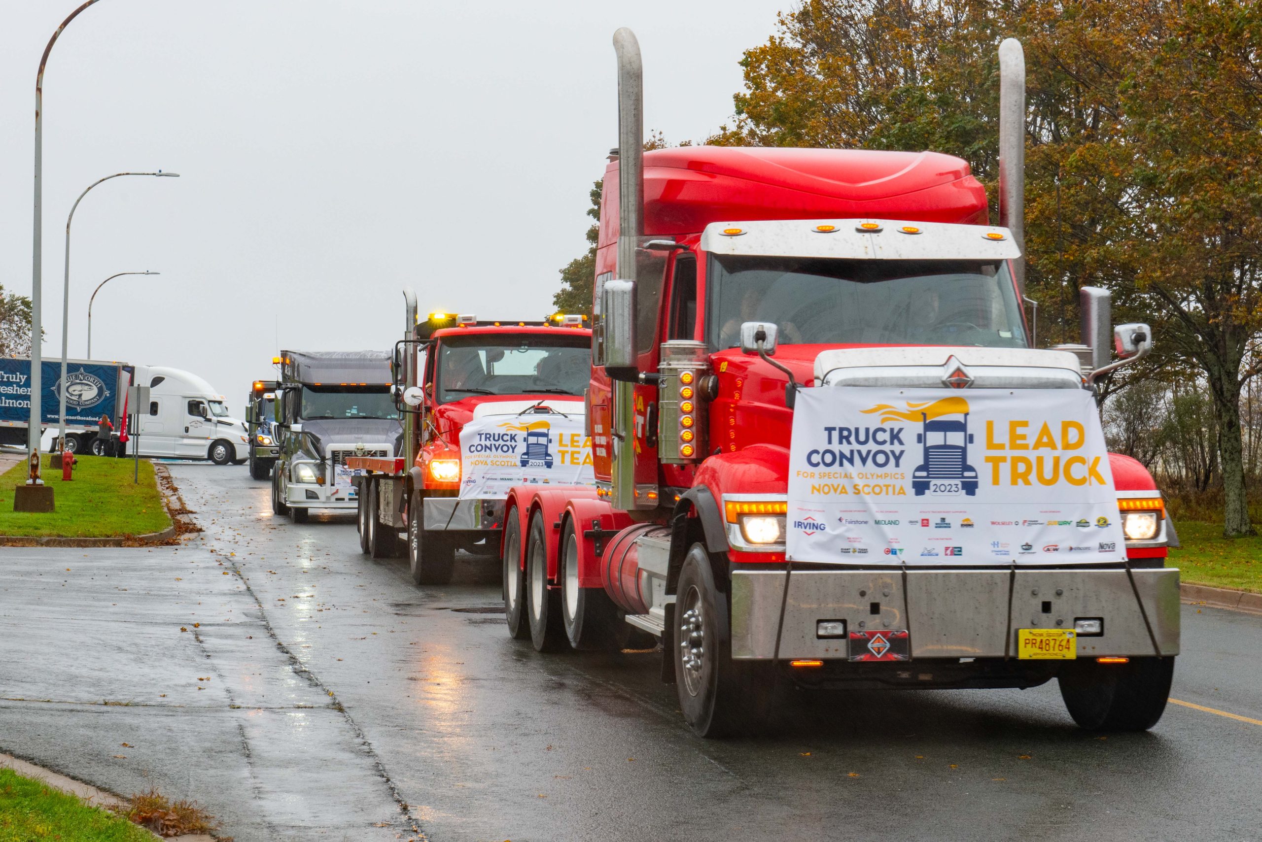 BLog supports Special Olympics NS Truck Convoy Trident Newspaper