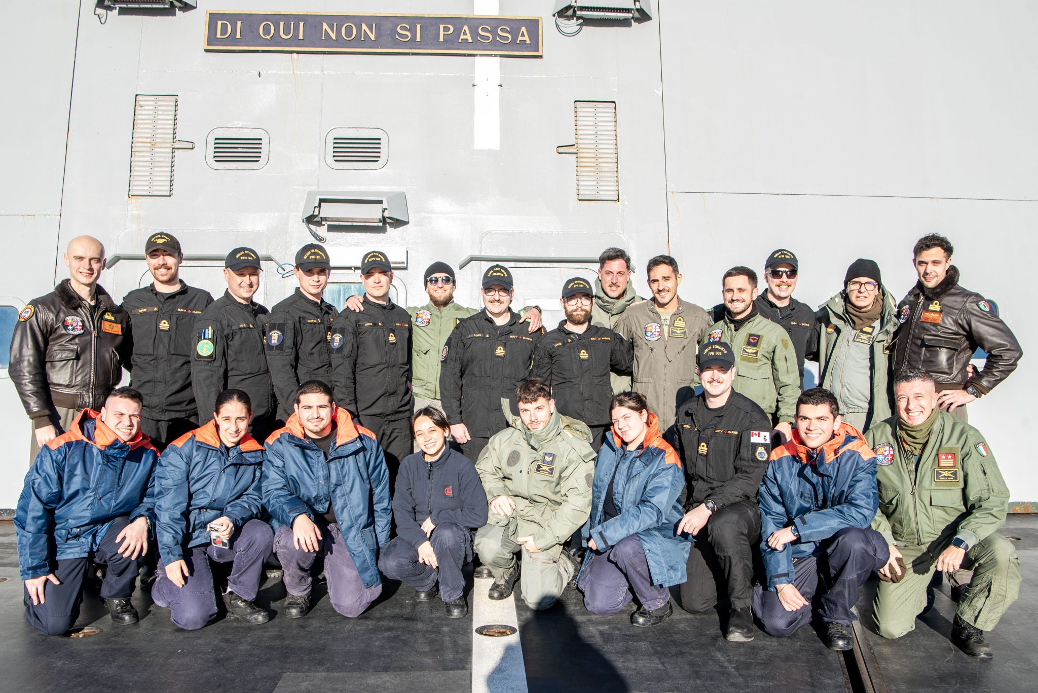 RCN officers stop in at home aboard Italian warship | Trident Newspaper
